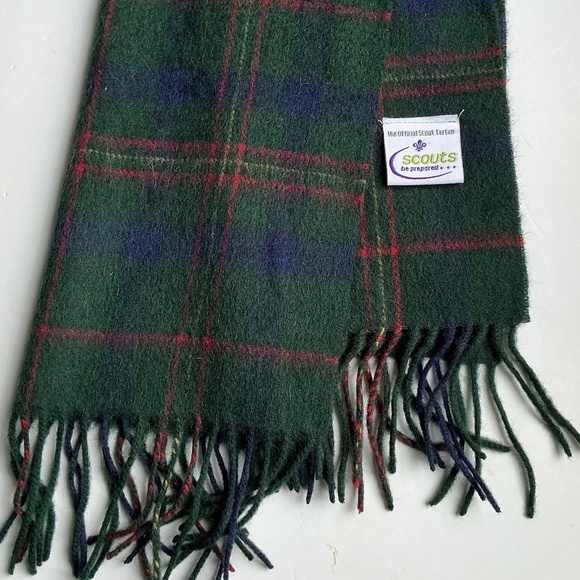The Scout official tartan unisex 100 % wool scarf - Picture 1 of 5